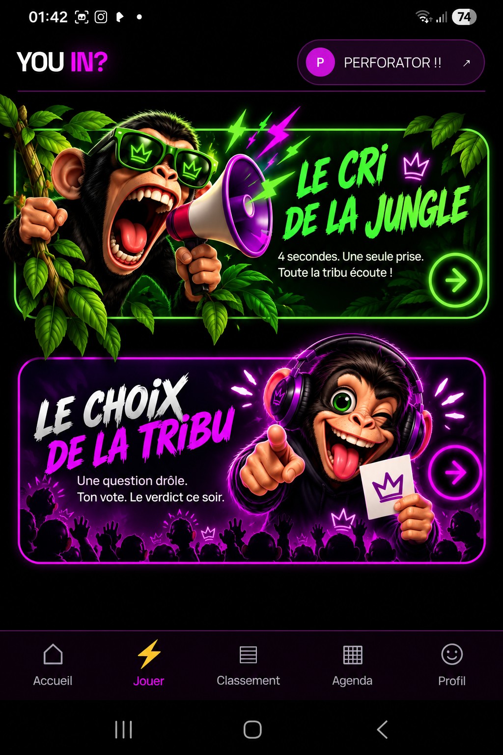 Jungle Roar — 4 seconds. One take. The whole tribe listens!
